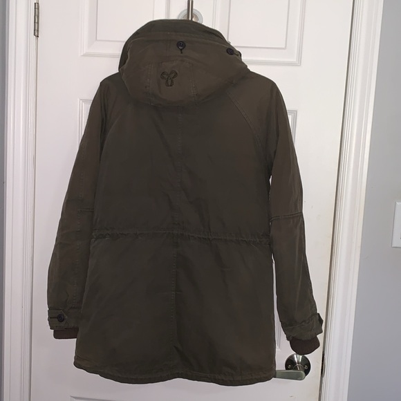 Aritzia TNA Griffith Convertable Parka In Military Green S - Picture 4 of 10